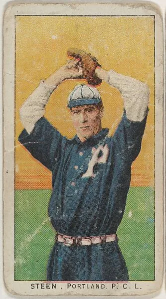 Steen, Portland, Pacific Coast League, from the "Obak Baseball Players" set (T212), issued by the American Tobacco Company to promote Obak Mouthpiece Cigarettes — American Tobacco Company