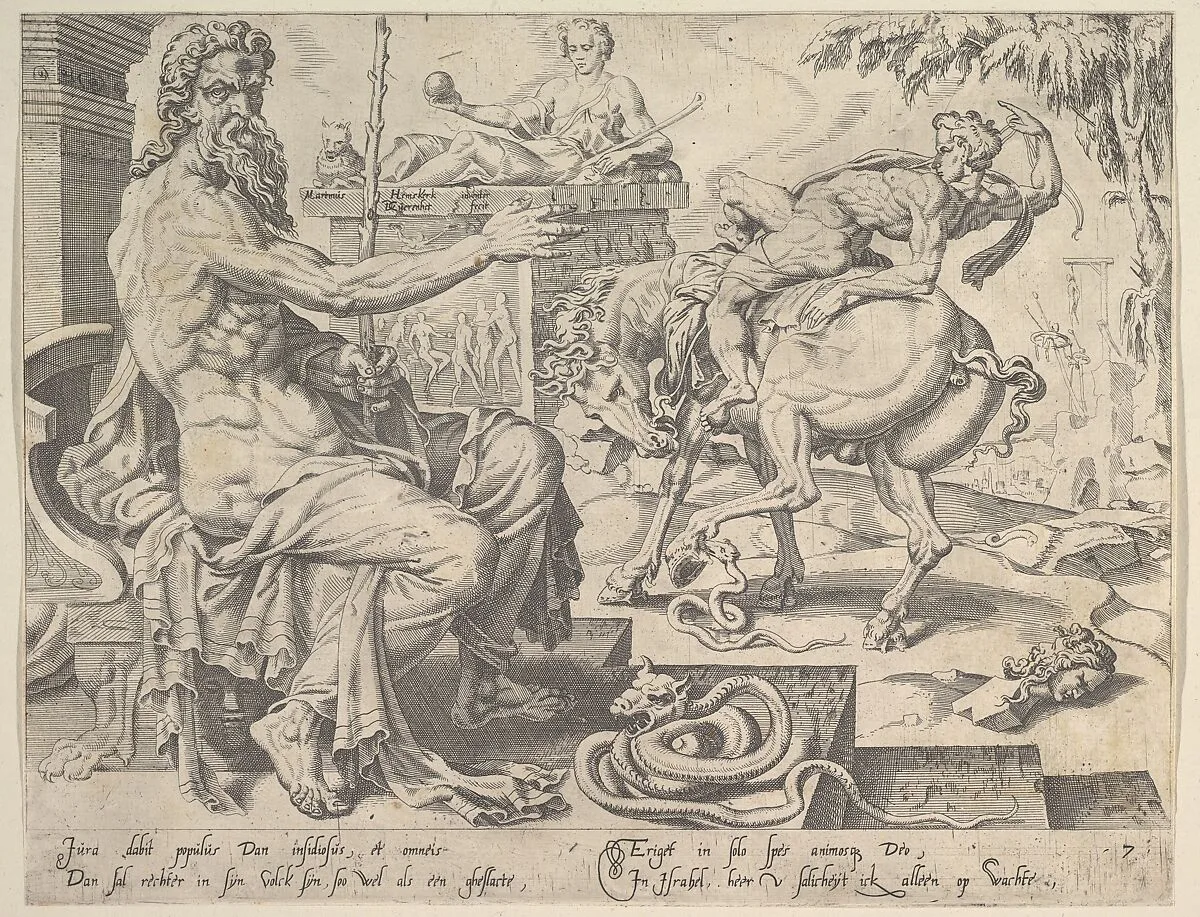Dan, from the series The Twelve Patriarchs — Maarten van Heemskerck|Dirck Volckertsz Coornhert