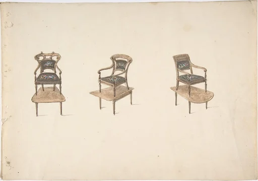 Design for Three Small Elevated Armchairs