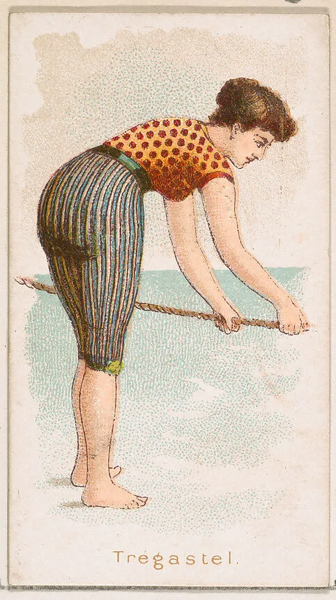 Tregastel, from the Fancy Bathers series (N187) issued by Wm. S. Kimball & Co. — William S. Kimball & Company