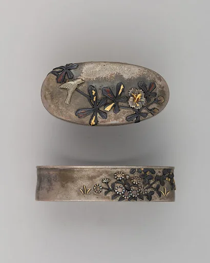 Sword-Hilt Collar and Pommel (Fuchigashira)