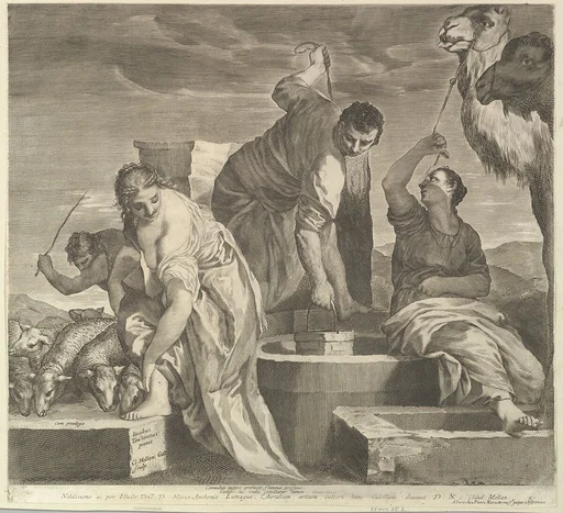 Jacob Draws Water for Rachel's Animals (Jacob abreuve le troupeau de Rachel)