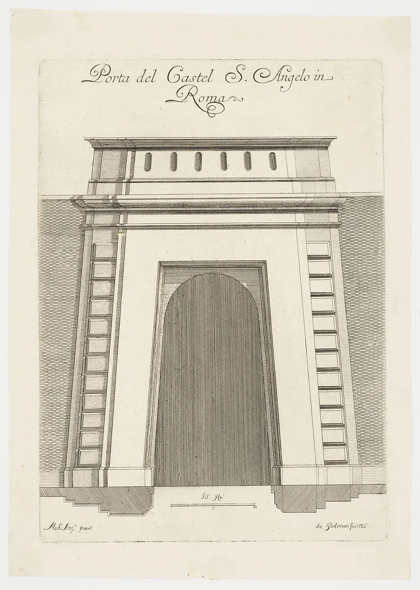 Porta del Castel S. Angelo in Roma — Michelangelo Buonarroti|Carl Hårleman