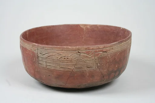 Incised bowl with animal motif