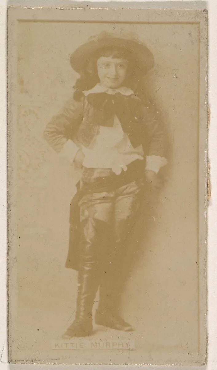 Kittie Murphy, from the Actresses series (N245) issued by Kinney Brothers to promote Sweet Caporal Cigarettes — Kinney Brothers Tobacco Company