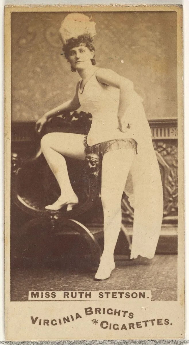 Miss Ruth Stetson, from the Actors and Actresses series (N45, Type 1) for Virginia Brights Cigarettes — Allen & Ginter