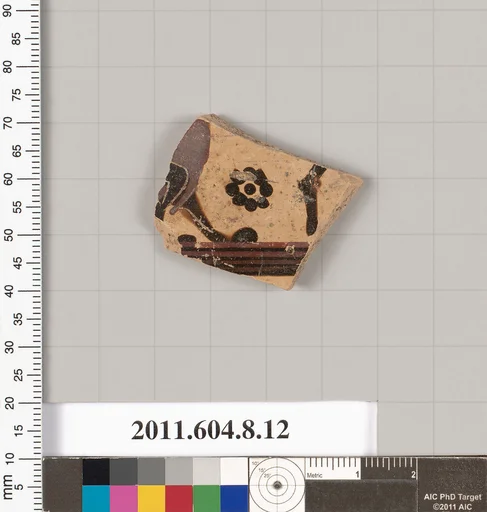 Terracotta fragment of a closed shape