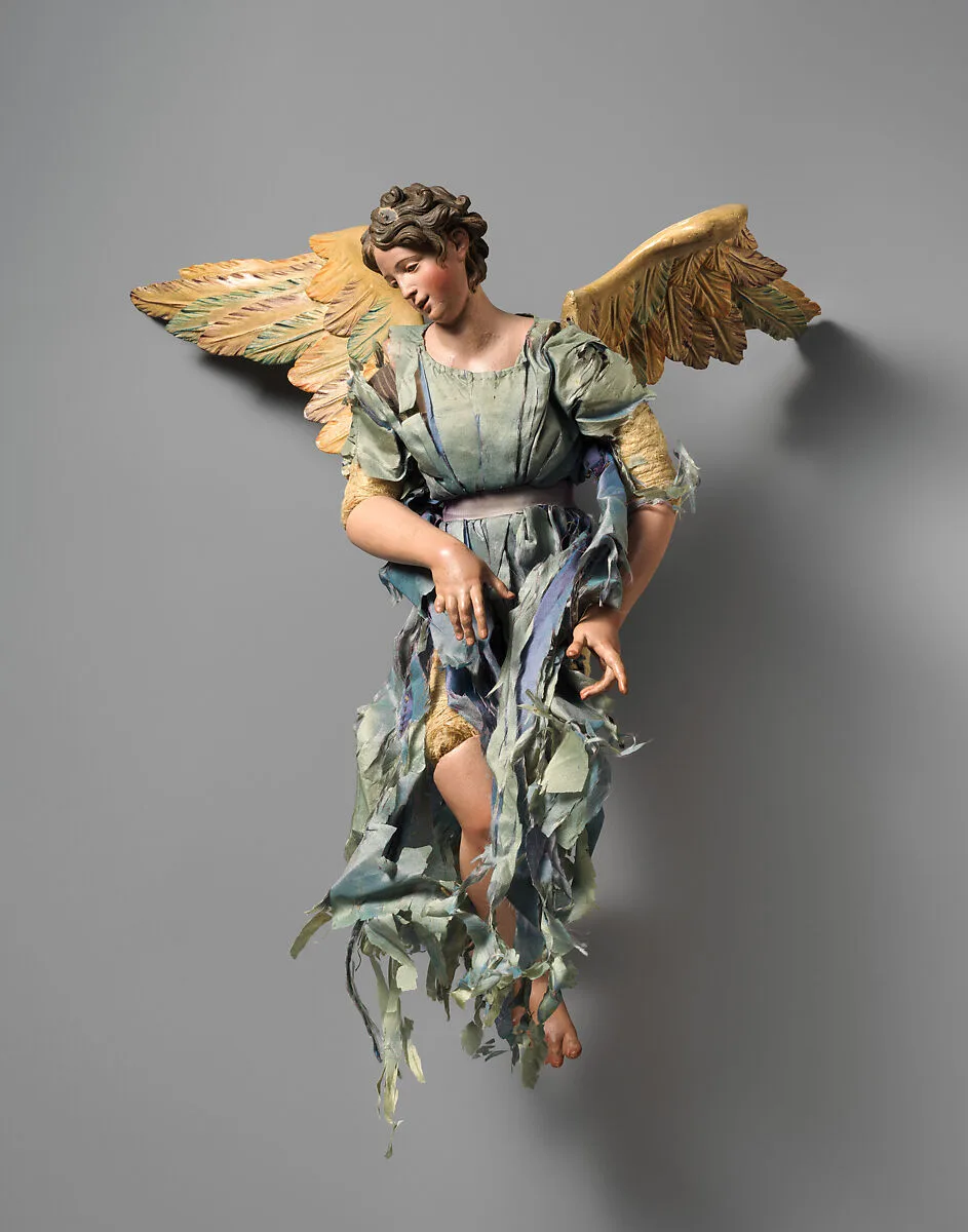 Angel with Blue dress (tattered) with detachable wings — Unknown