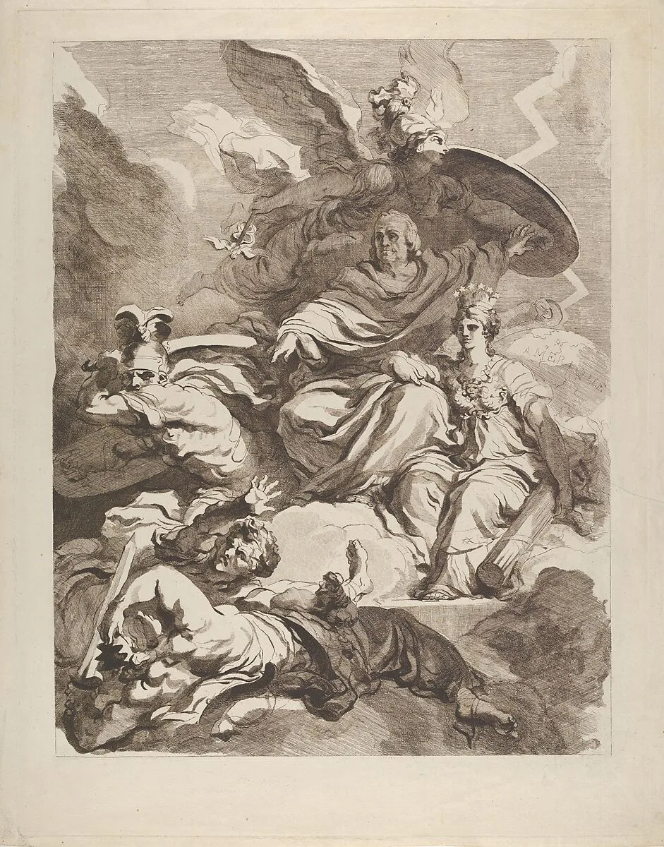 To the Genius of Franklin — Marguerite Gérard|Jean Honoré Fragonard|Benjamin Franklin