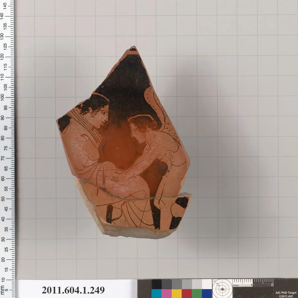 Terracotta fragment of a kylix (drinking cup) — Unknown