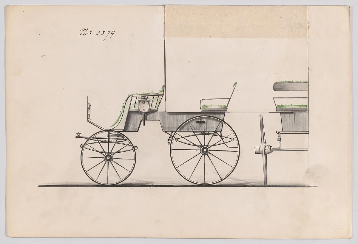 Design for T-Cart, no. 3379 — Brewster & Co.