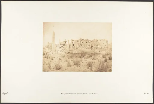 Vue générale des ruines du Palais de Karnac, prise du Nord