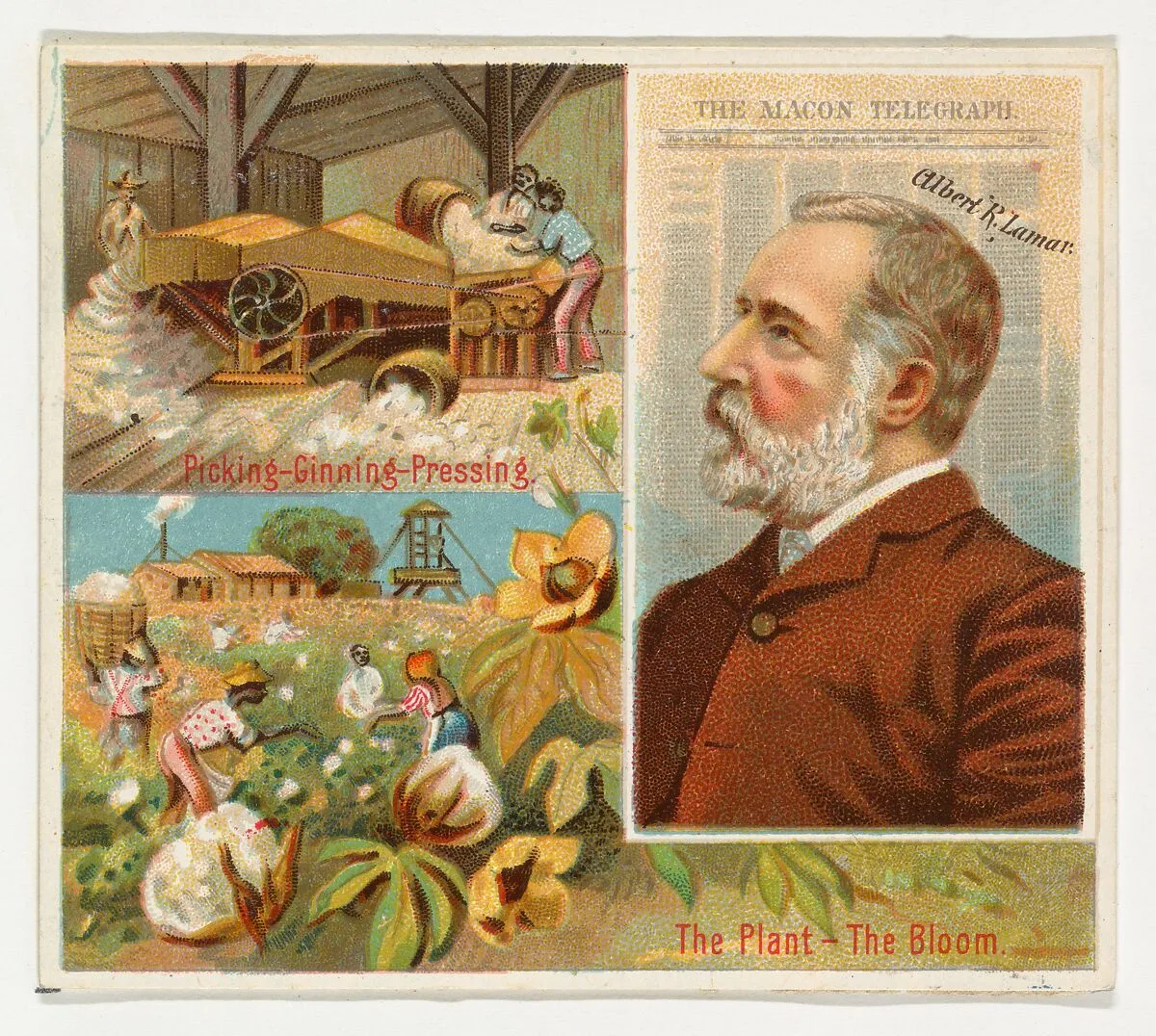Albert R. Lamar, The Macon Telegraph, from the American Editors series (N35) for Allen & Ginter Cigarettes — Allen & Ginter