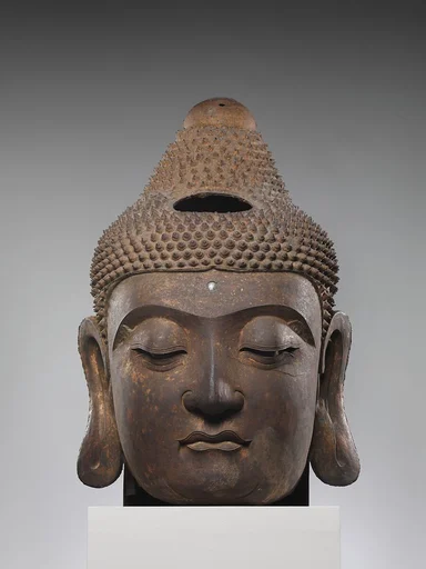 明 鑄鐵佛頭像|Head of Buddha