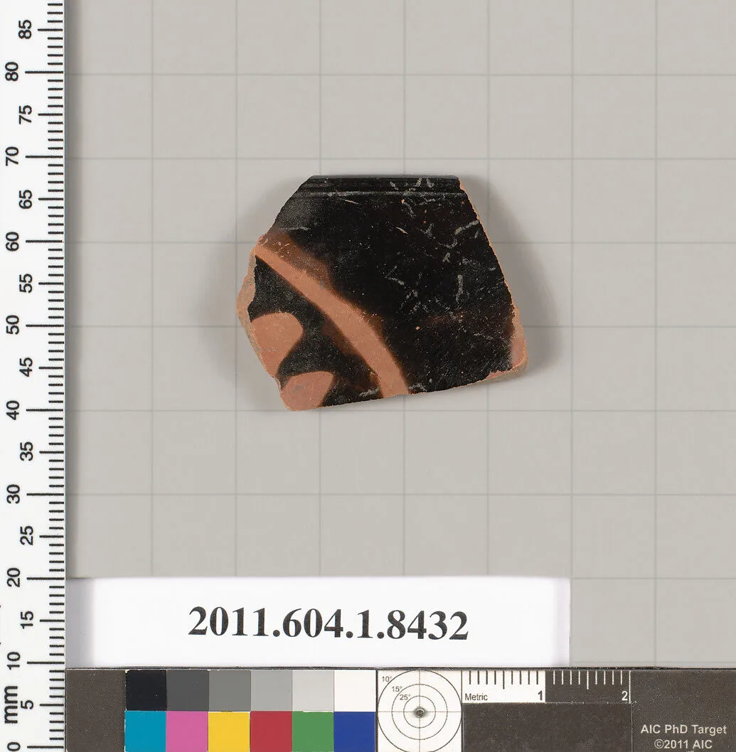 Terracotta rim fragment of a kylix (drinking cup) — Unknown