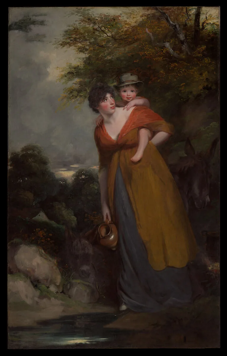 Mrs. Richard Brinsley Sheridan (Hester Jane Ogle, 1775/76–1817) and Her Son (Charles Brinsley Sheridan, 1796–1843) — John Hoppner