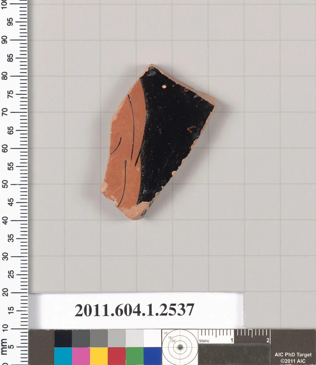 Terracotta fragment of a kylix (drinking cup) — Unknown