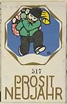 Happy New Year (Prosit Neujahr) — Franz Karl Delavilla|Wiener Werkstätte