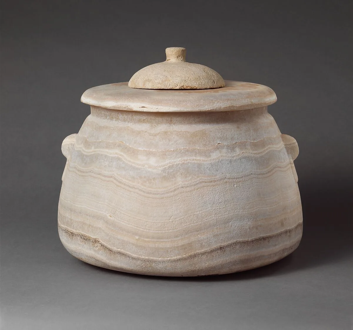 Alabaster pyxis (lidded jar) — Unknown