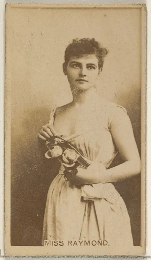 Miss Raymond, from the Actors and Actresses series (N45, Type 8) for Virginia Brights Cigarettes