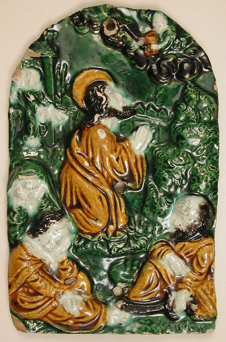 Plaque, Christ and Disciples at Gethsemane — Unknown