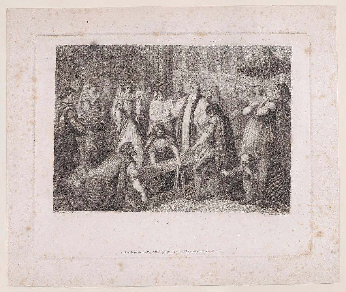 The Internment of Mary, Queen of Scots — Mary, Queen of Scots|John Francis Rigaud|William Nelson Gardiner|Tebaldo Monzani