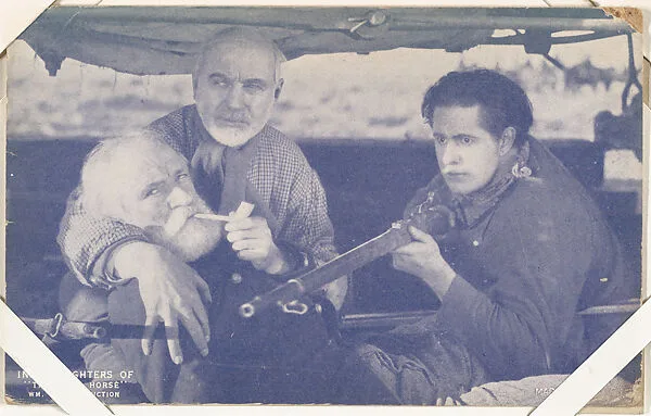 The Fighters of "The Iron Horse" from Western Stars or Scenes Exhibit Cards series (W412) — Unknown