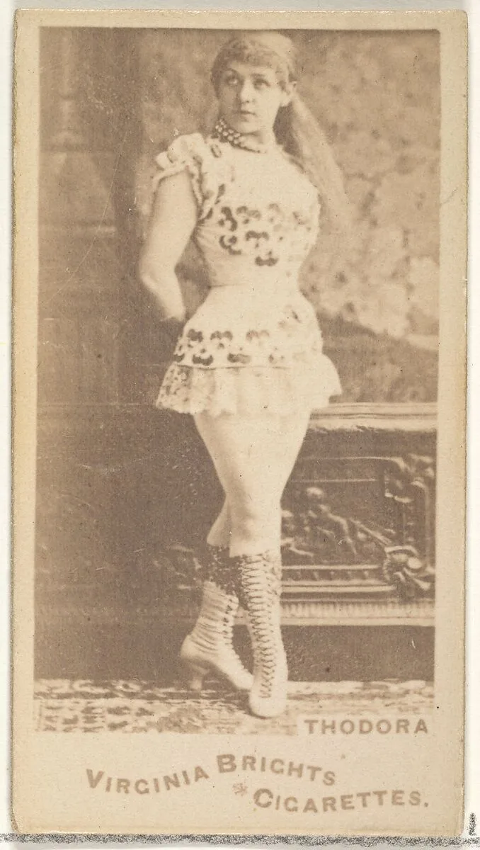 Thodora, from the Actors and Actresses series (N45, Type 1) for Virginia Brights Cigarettes — Allen & Ginter