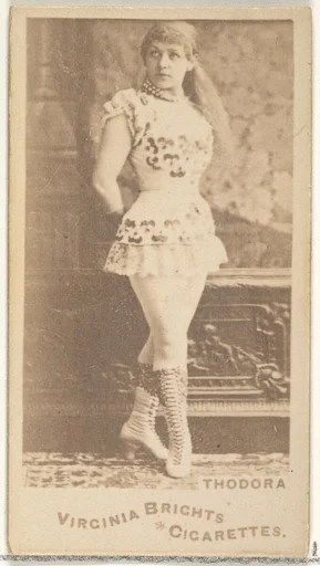 Thodora, from the Actors and Actresses series (N45, Type 1) for Virginia Brights Cigarettes
