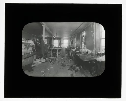 [Social Documentary Lantern Slide of New York]
