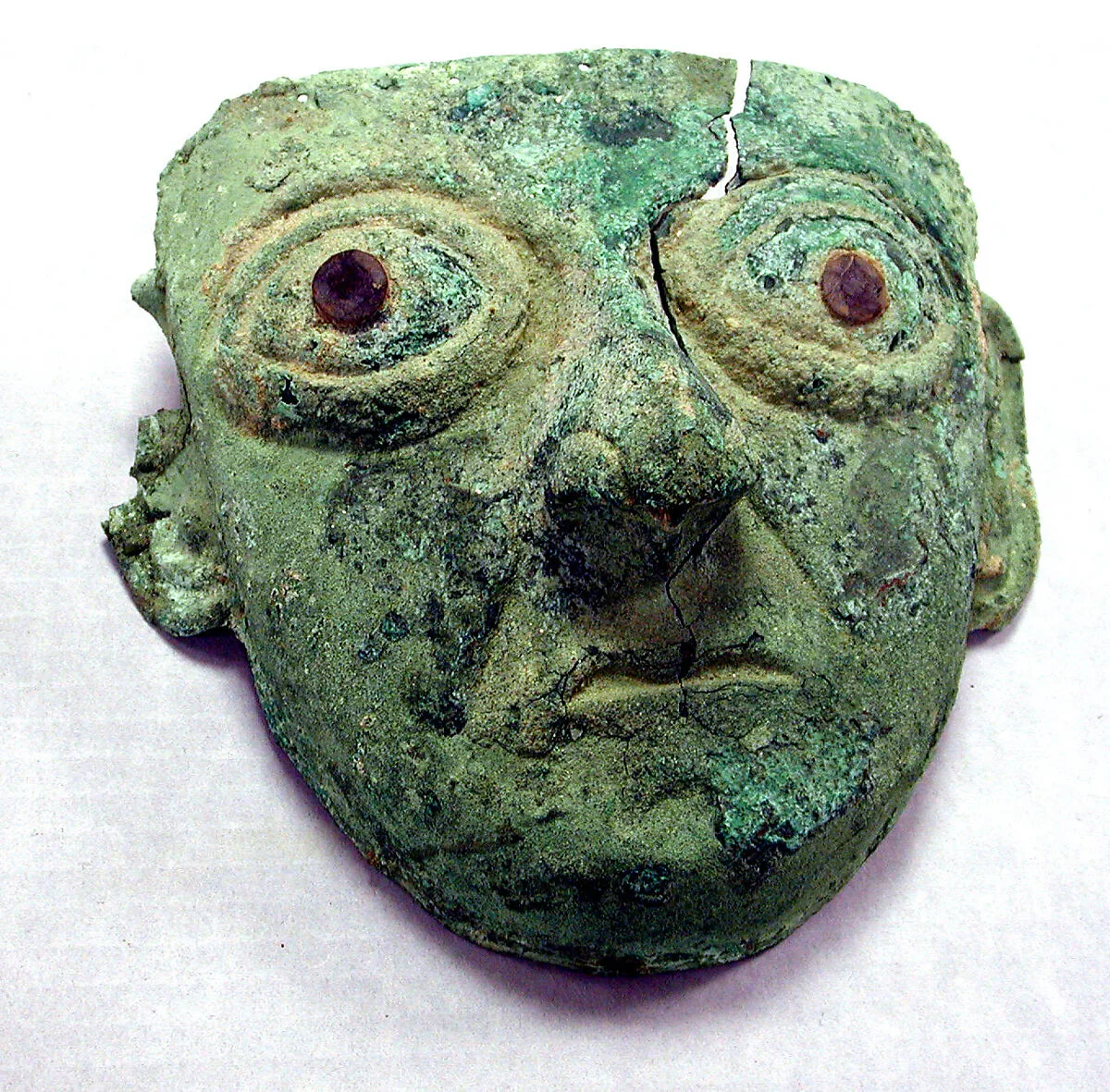 Copper Face Mask Ornament — Unknown