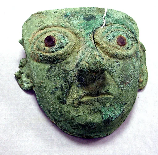 Copper Face Mask Ornament