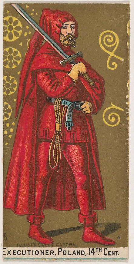 Executioner, Poland, 14th Century, from the Military Series (N224) issued by Kinney Tobacco Company to promote Sweet Caporal Cigarettes — Kinney Brothers Tobacco Company