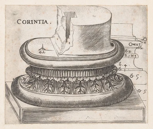 Speculum Romanae Magnificentiae: Corinthian base