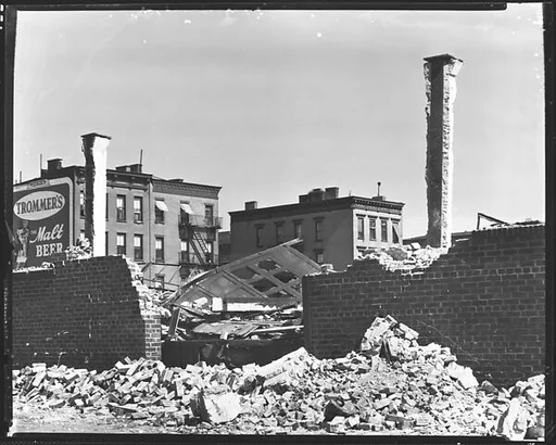 [York Garage Demolition Site, East 92nd Street, New York City]