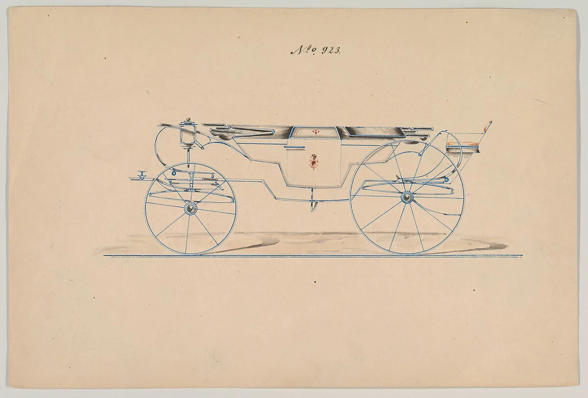 Design for Landau, no. 923 — Brewster & Co.