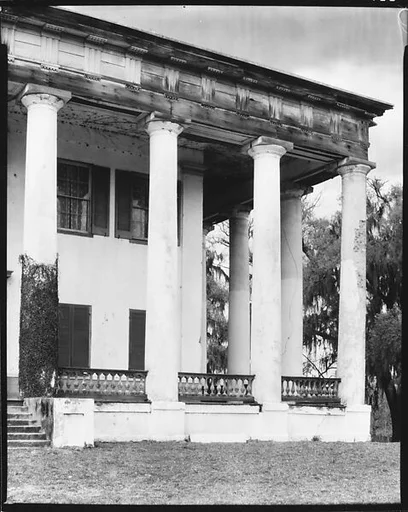 [Façade Detail of Greenwood Plantation, Louisiana]