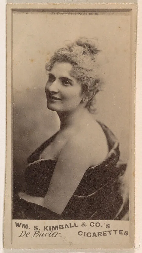 Miss de Bavier, from the Actresses series (N203) issued by Wm. S. Kimball & Co. — William S. Kimball & Company