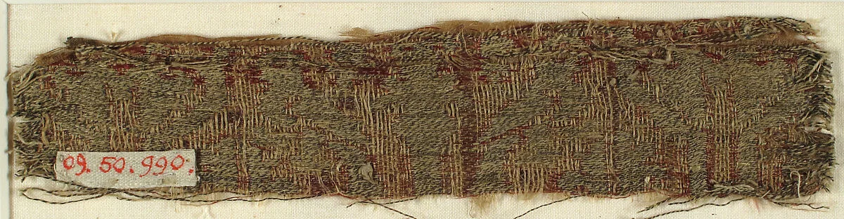 Textile with Confronted Parrots and Conventional Foliage — Unknown