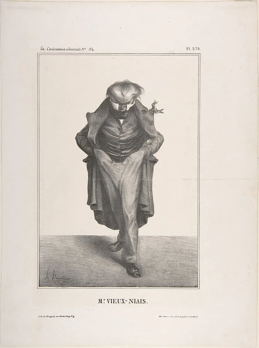 Mr. Vieux-Niais, published in La Caricature no. 134, May 30, 1833 — Honoré Daumier|Becquet|Aubert et Cie