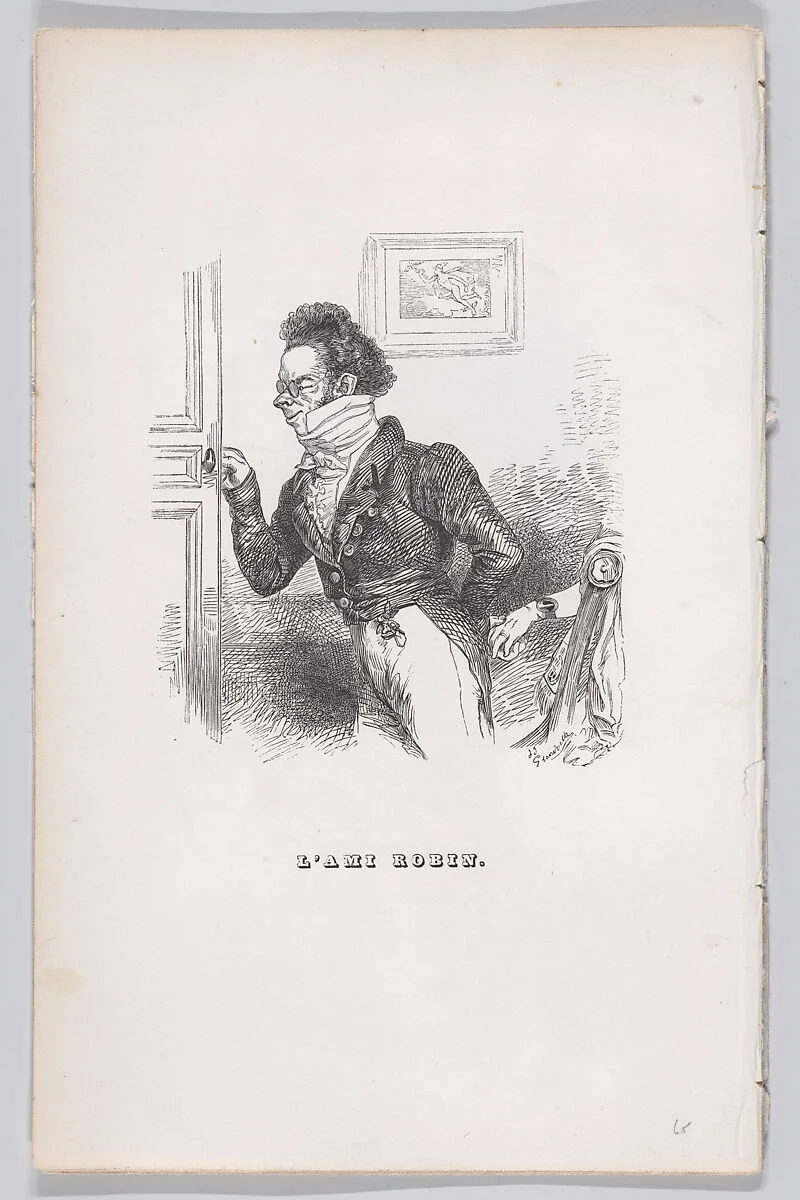 "Robin, the Friend" from The Complete Works of Béranger — Fournier & Perrotin|Pierre Jean de Béranger|J. J. Grandville