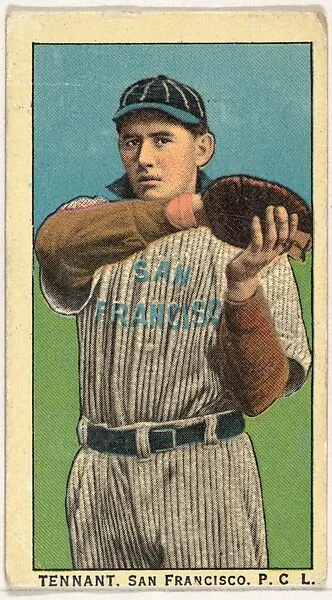 Tennant, San Francisco, Pacific Coast League, from the "Obak Baseball Players" set (T212), issued by the American Tobacco Company to promote Obak Mouthpiece Cigarettes — American Tobacco Company