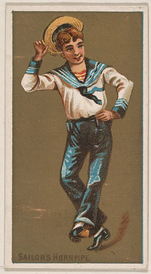 Sailor's Hornpipe, from National Dances (N225, Type 1) issued by Kinney Bros. — Kinney Brothers Tobacco Company