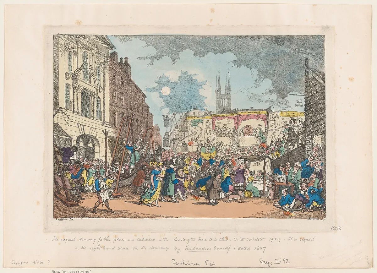 Bartholomew Fair — Thomas Rowlandson|John Nixon