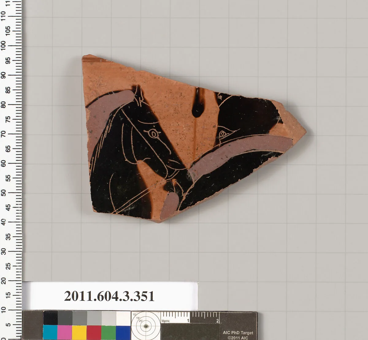 Terracotta fragment of a neck-amphora (jar) — Unknown