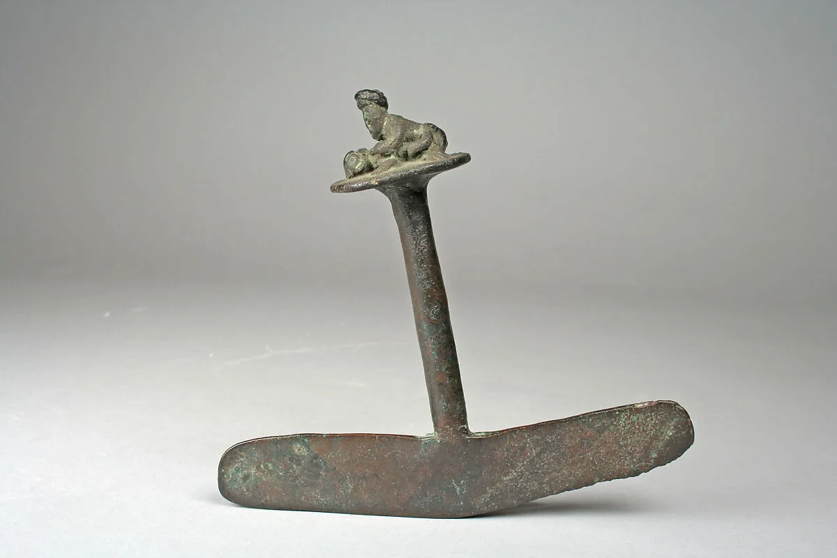 Copper Knife with Figure Handle — Unknown