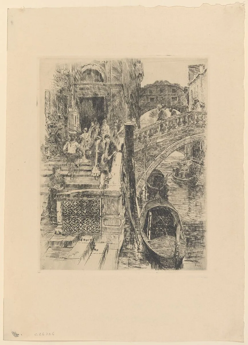 Bridge of Sighs, Venice (First Plate) — Frank Duveneck|Cincinnati Museum Association|Lewis Henry Meakin