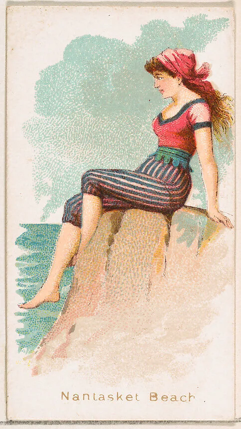 Nantasket Beach, from the Fancy Bathers series (N187) issued by Wm. S. Kimball & Co. — William S. Kimball & Company