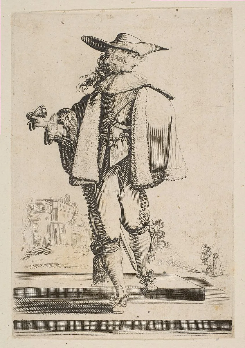 Gentleman with a Glove — Anonymous, French, 17th century|Jean de Saint-Igny|Abraham Bosse