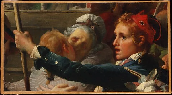The Nation Is in Danger, or the Enrollment of Volunteers at the Place du Palais-Royal in July 1792 — Auguste-Hyacinthe Debay